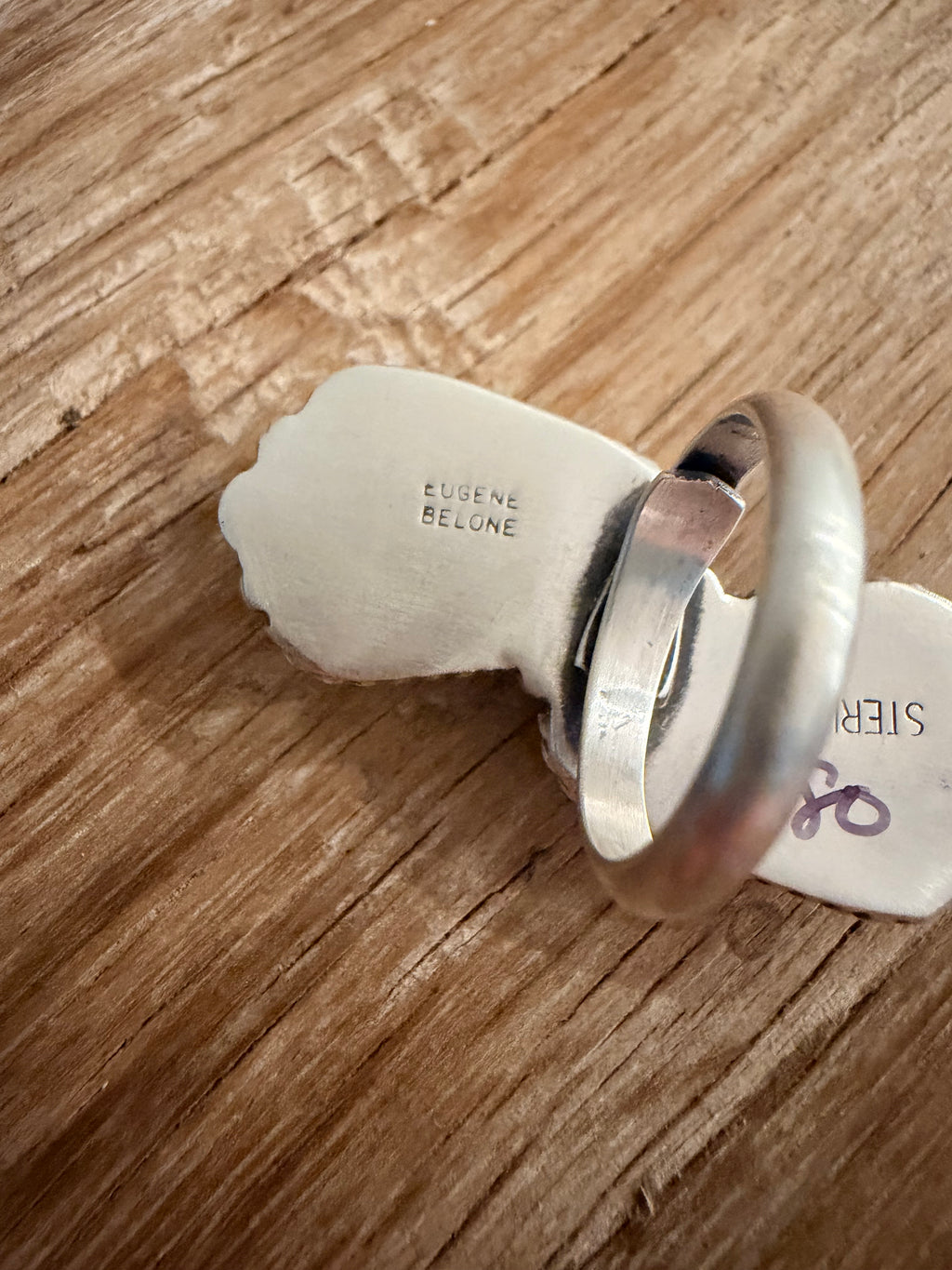 Eugene Belone Adj Cotton Candy 2 Stone Ring