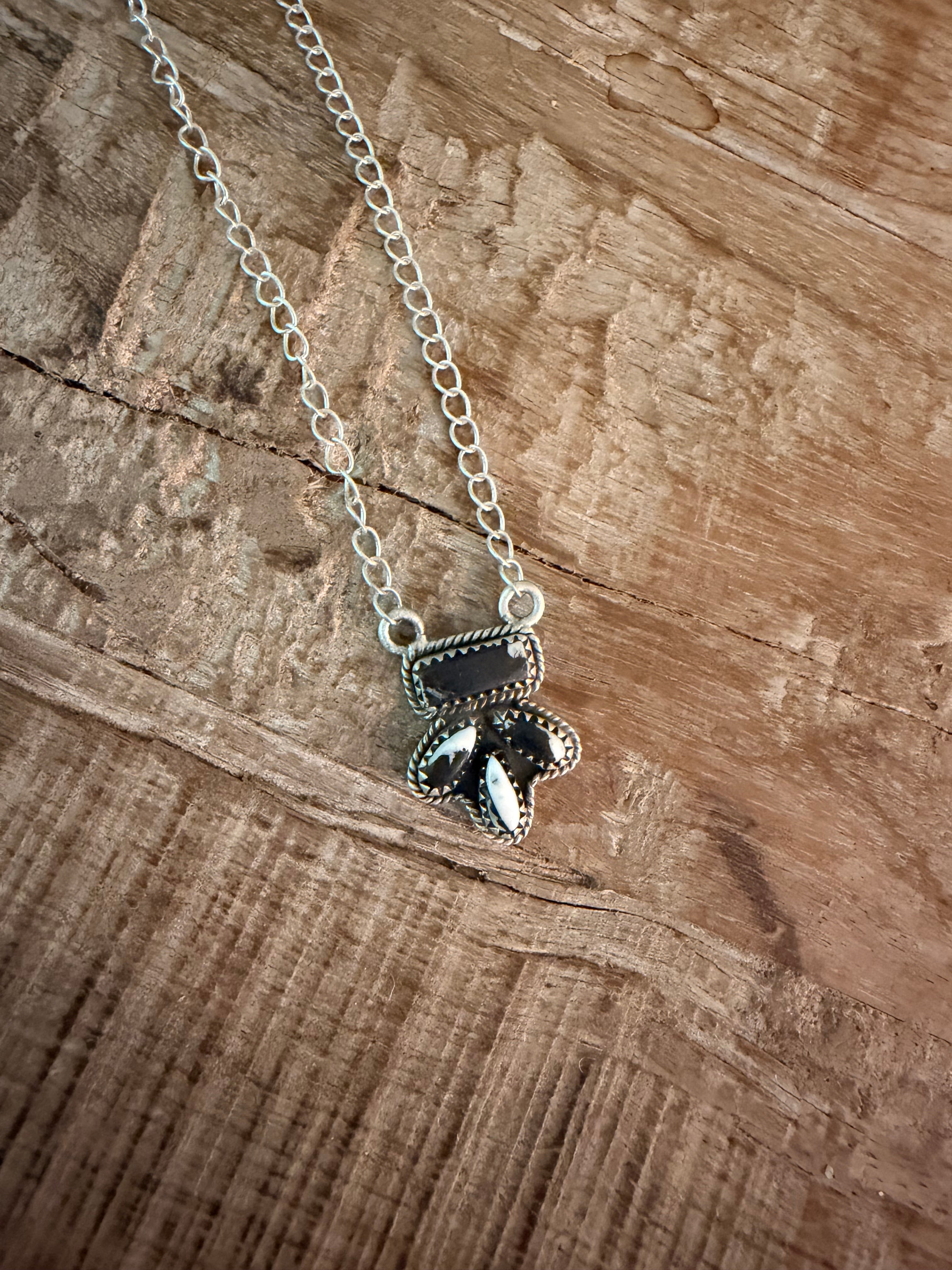 White Buffalo 925 Sterling Silver Necklace