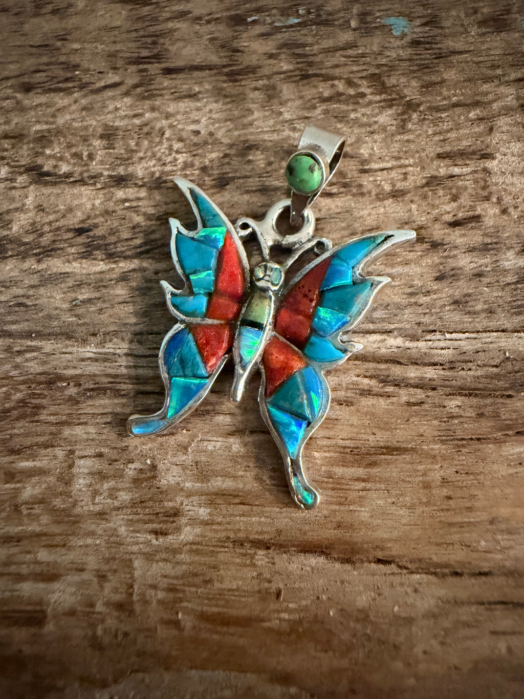 Multi stone Butterfly Pendant (ONLY)