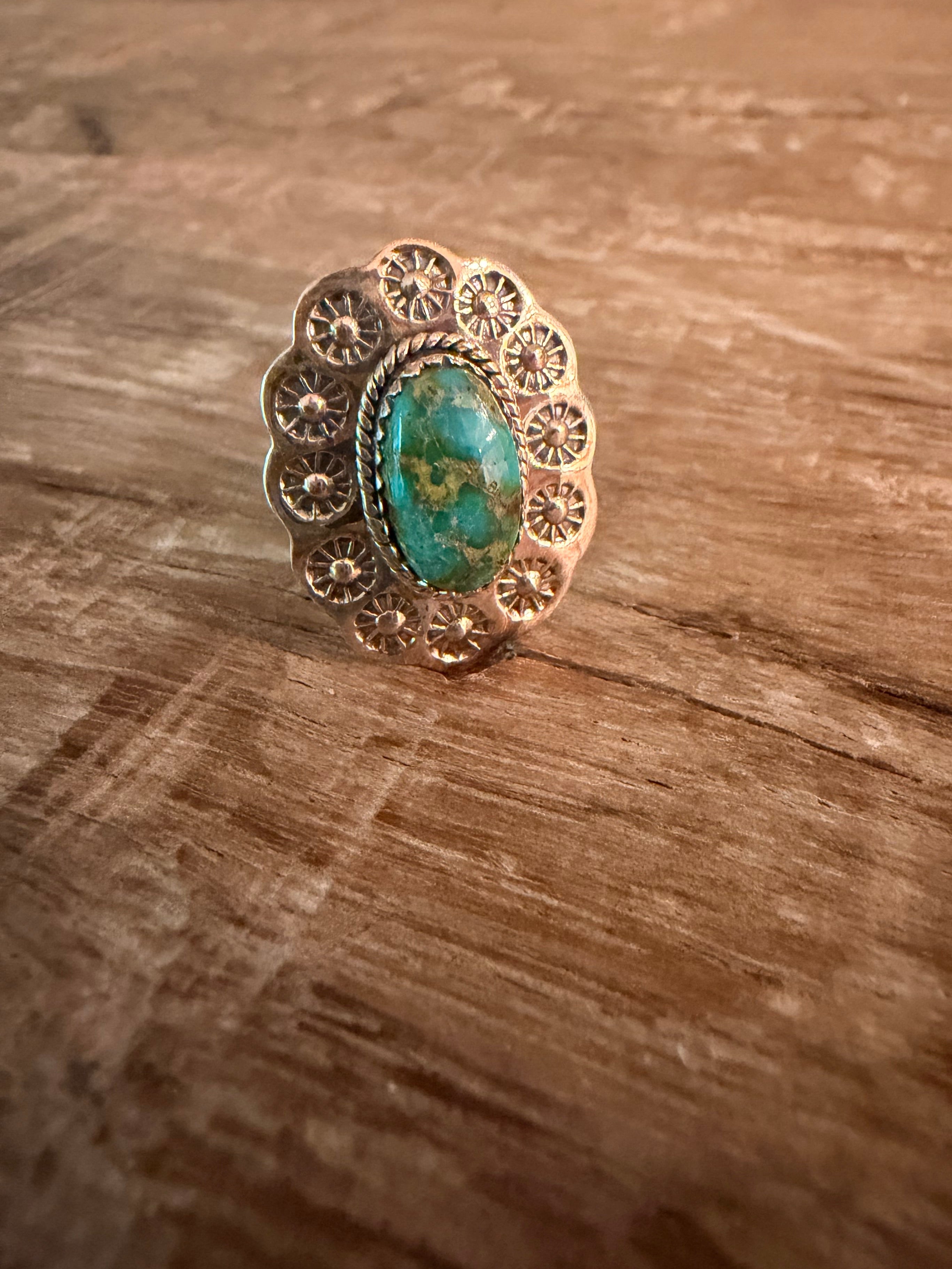 Sonoran Gold Turquise Adjustable Ring