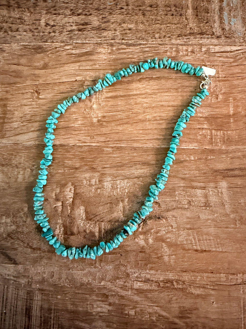 Kingman Turquoise Chip necklace