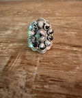 White Buffalo 925 Sterling Silver Ring- Size 8