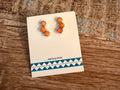 Native Made Orange Spiny Crawer Earrings