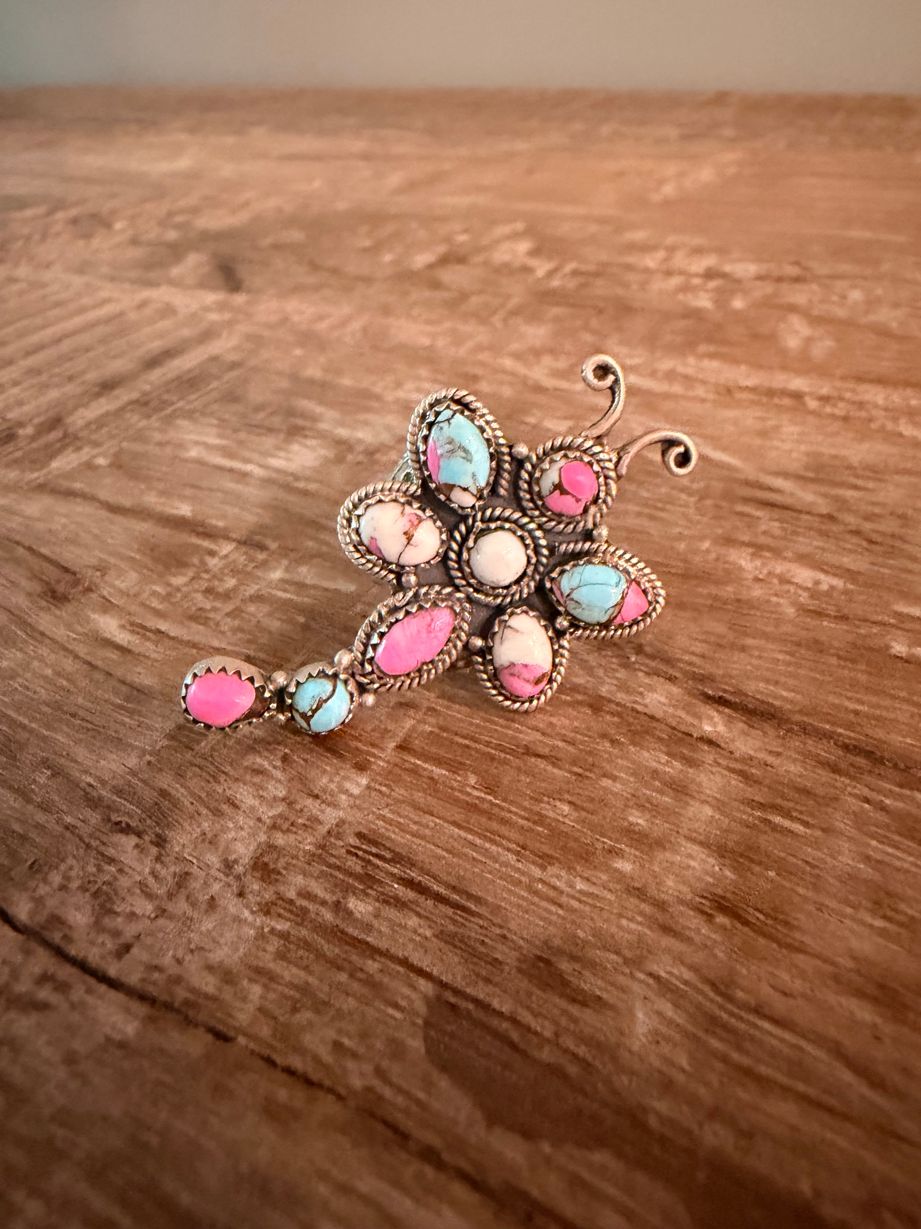 Cotton Candy Butterfly Ring