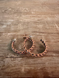 Native Made Elaine Tahe Copper Hoops
