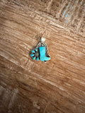 Kingman Tirquoise Boot Pendant