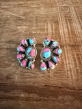 Cotton Candy Half Custer Earrings