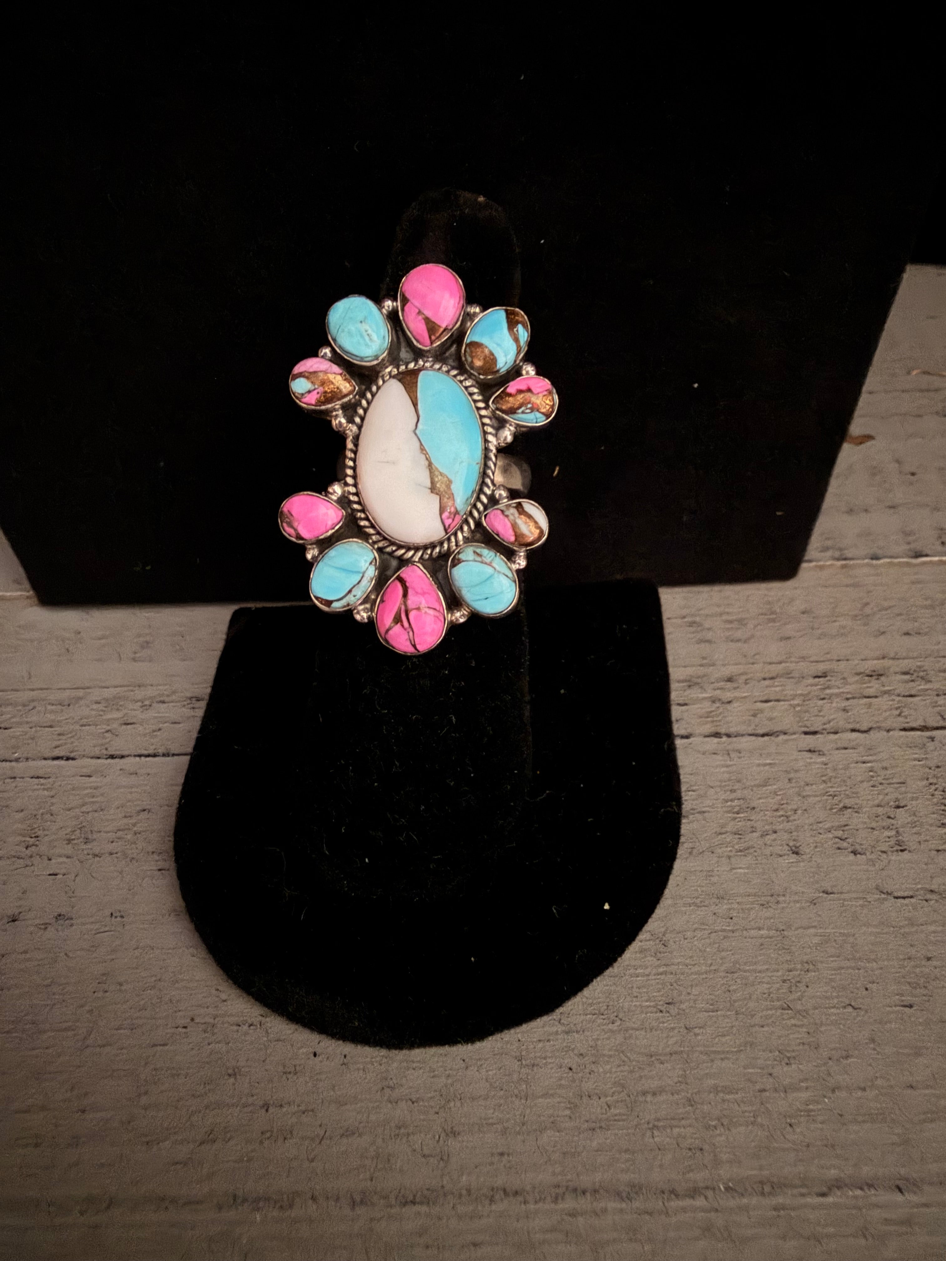 Size 8 Corton Candy Statement Ring