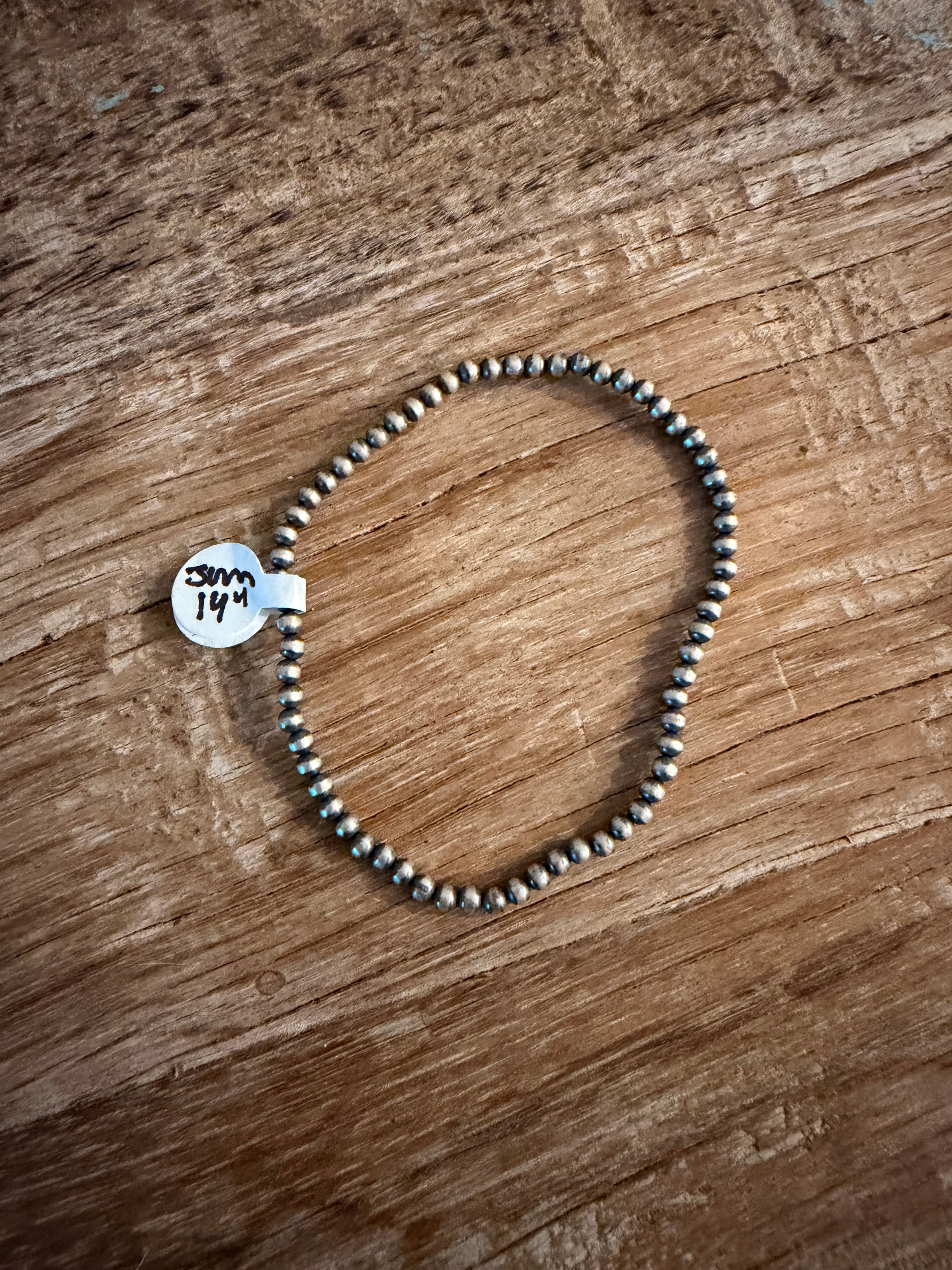 3mm Machine Made Pearl Bracelet