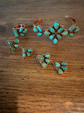 Copper and Kingman Turquoise Set