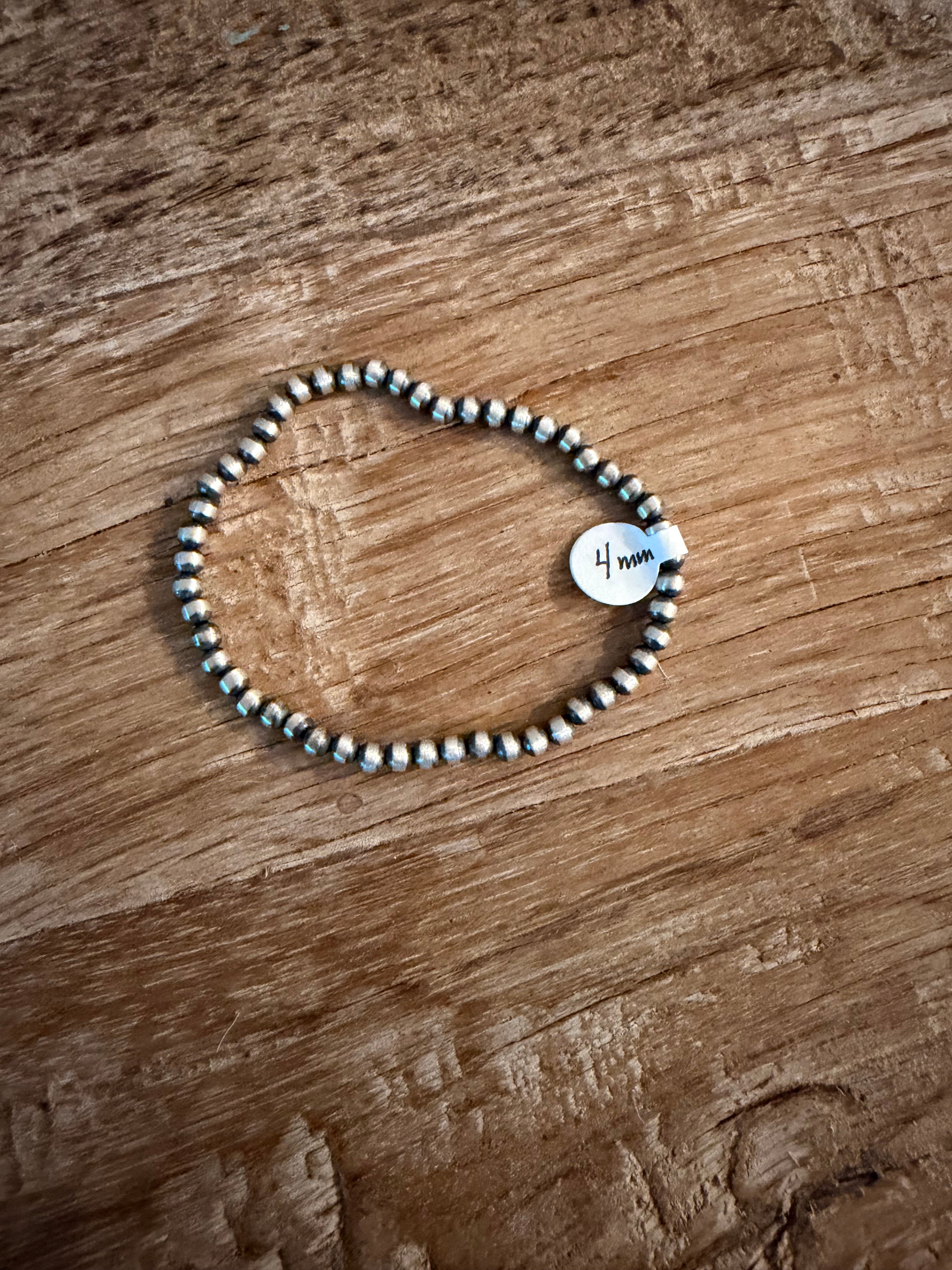 4mm Machine Made Pearl Bracelet