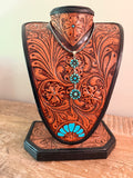 Kingman Turquoise Flower Cluster Pendant (Pendant ONLY)