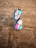 Eugene Belone Adj Cotton Candy 2 Stone Ring