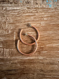 Native Made Elaine Tahe Copper Hoops