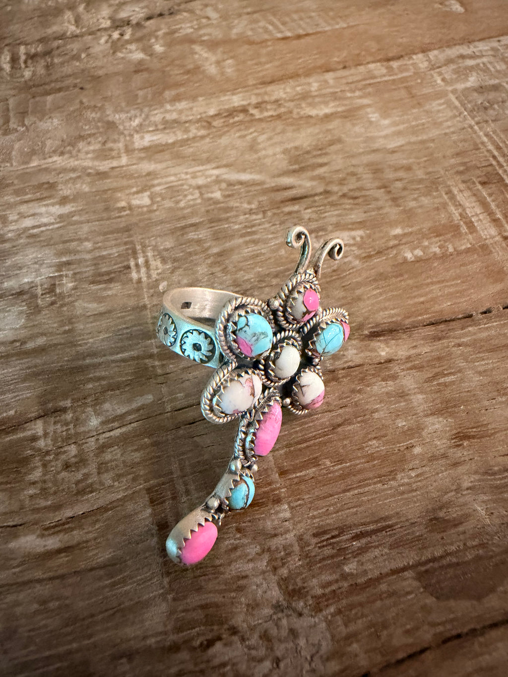 Cotton Candy Butterfly Ring
