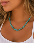 Kingman Turquoise Chip necklace