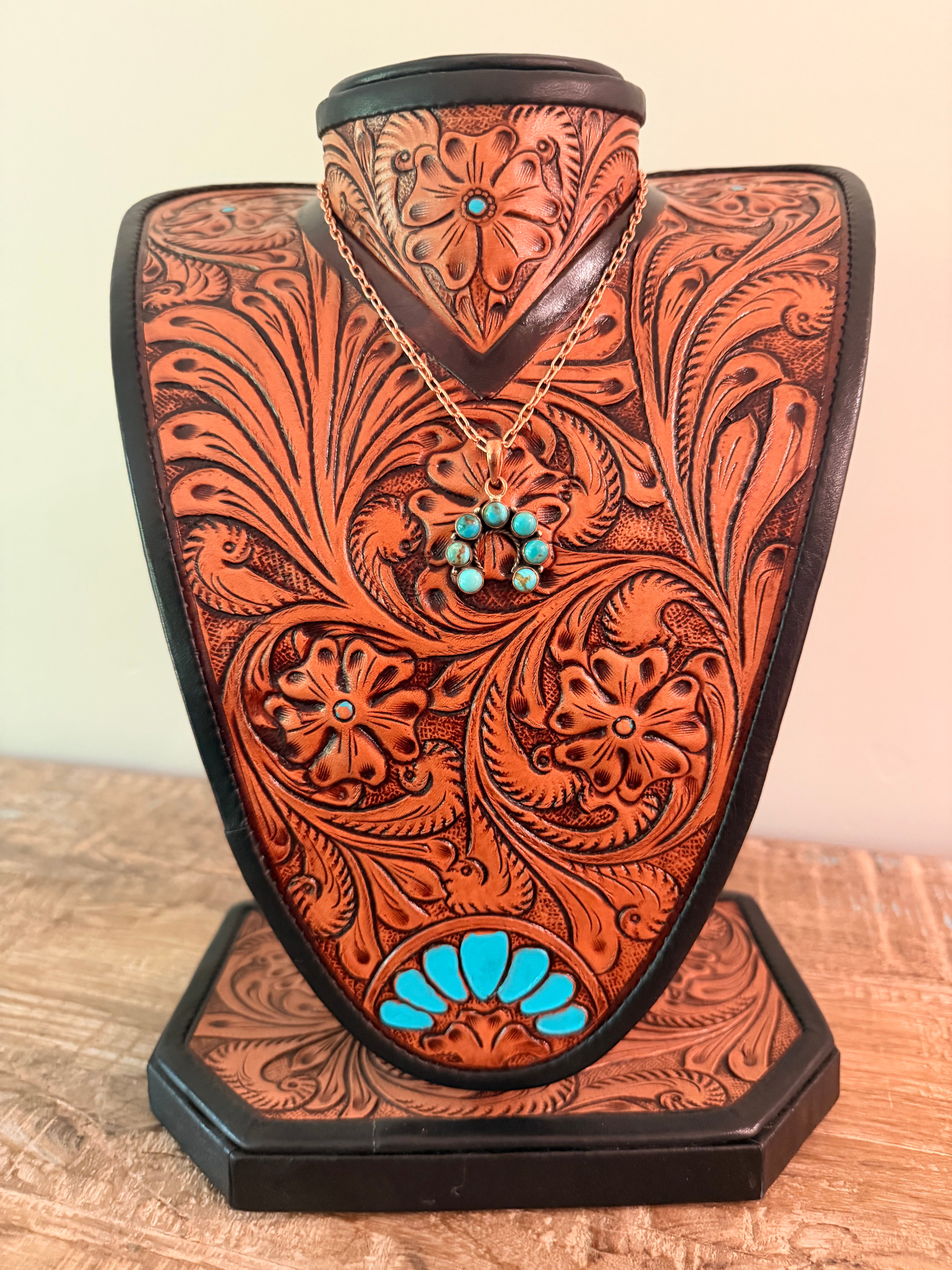 Mojave Turquoise Naja on a Copper Chain