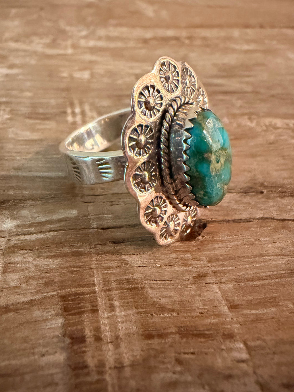 Sonoran Gold Turquise Adjustable Ring