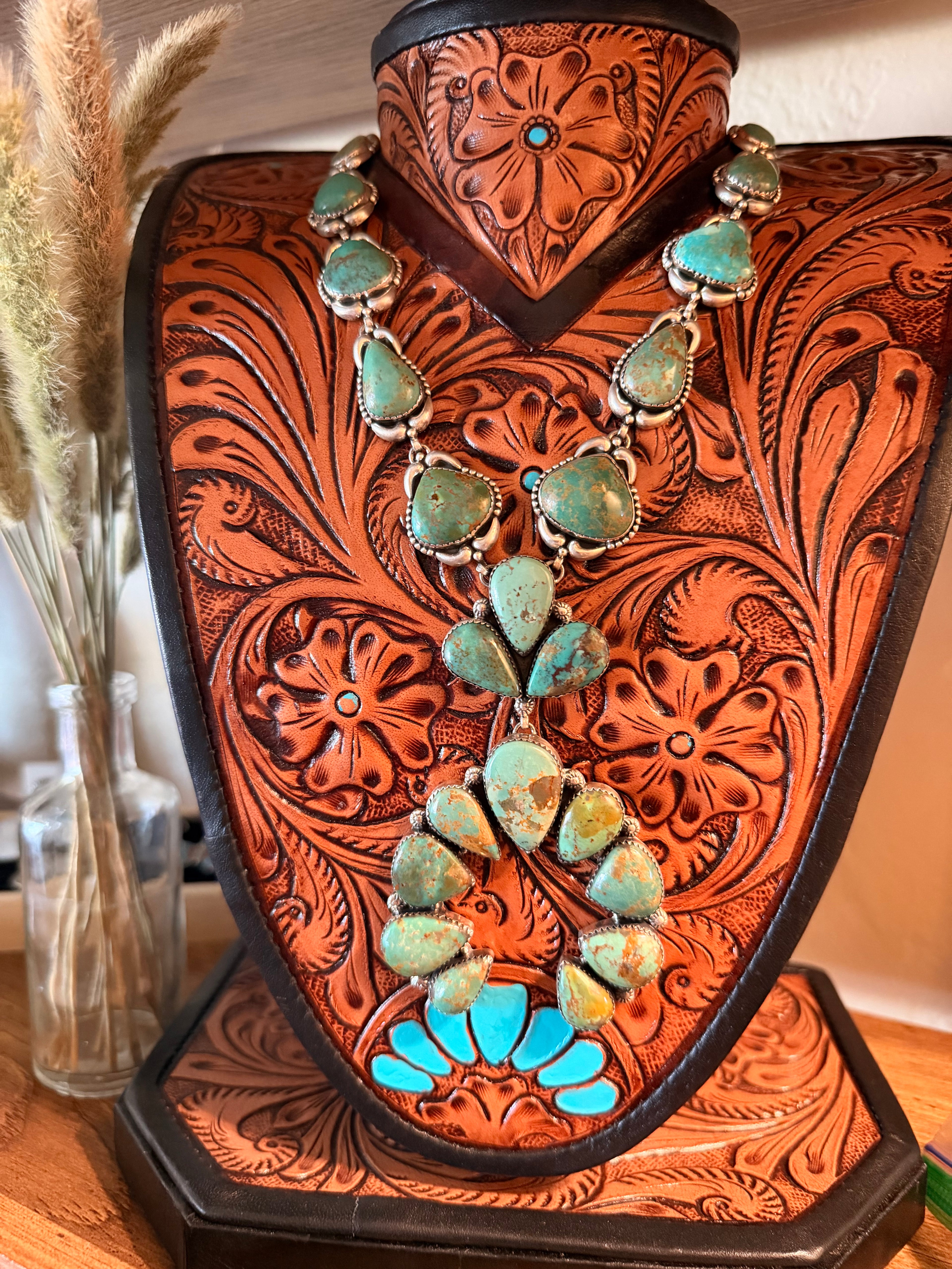Handcrafted Kingman Naja Necklace