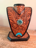 Native Made Kee Johnson Kingman Turquoise 925 Sterling Silver Necklace