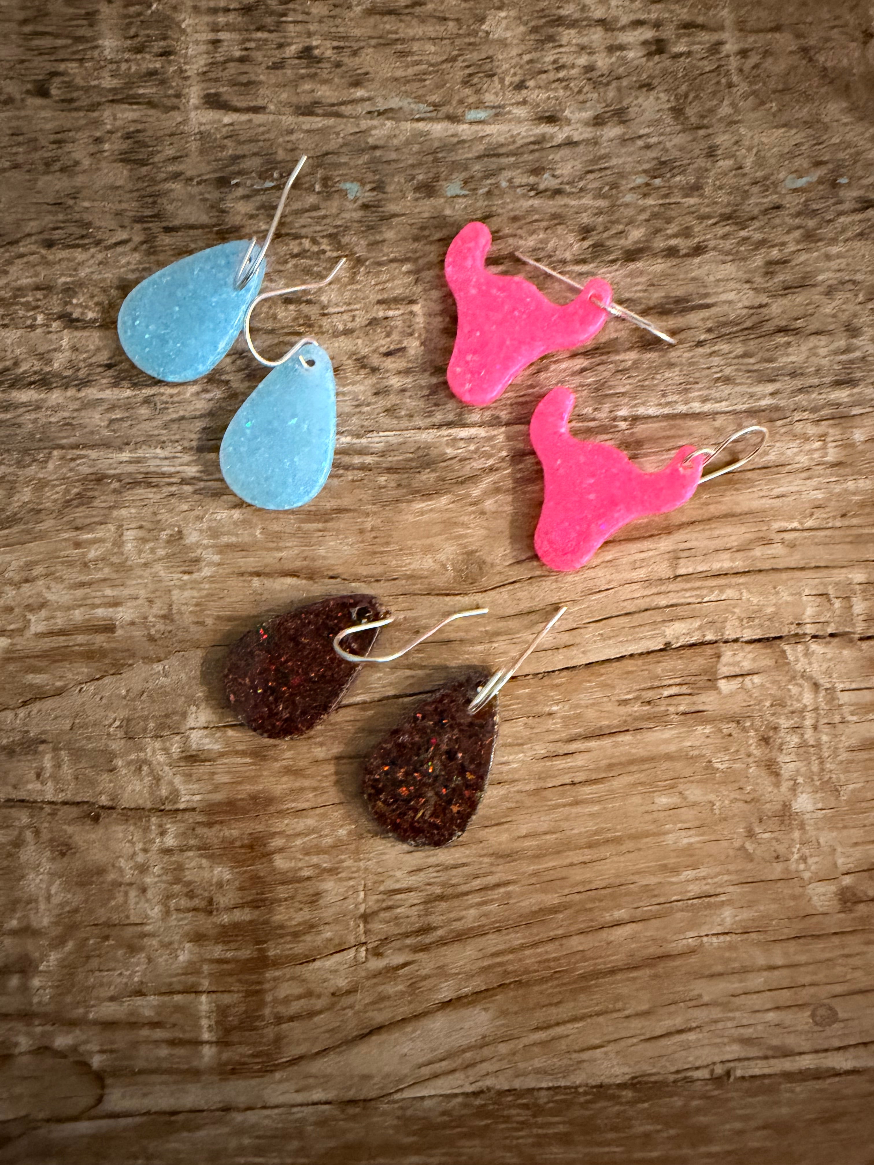 Three pack of Sterling Silver and Opal Earrings