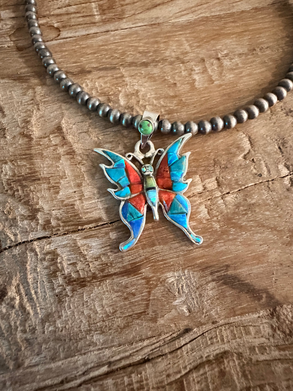 Multi stone Butterfly Pendant (ONLY)