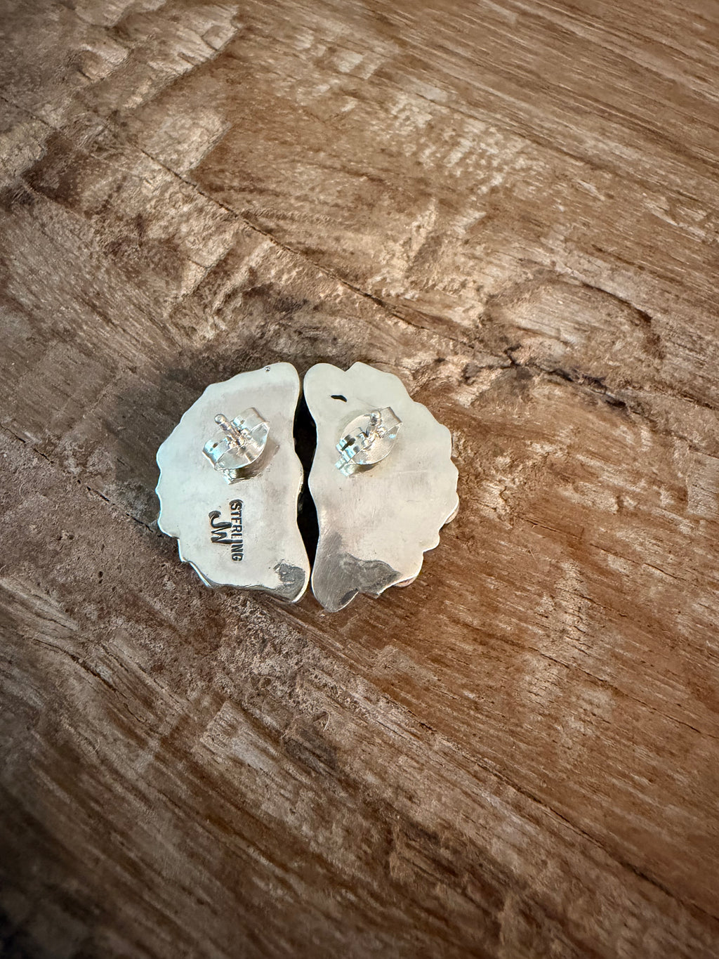 Native Made Half Cluster Kingman Earrings