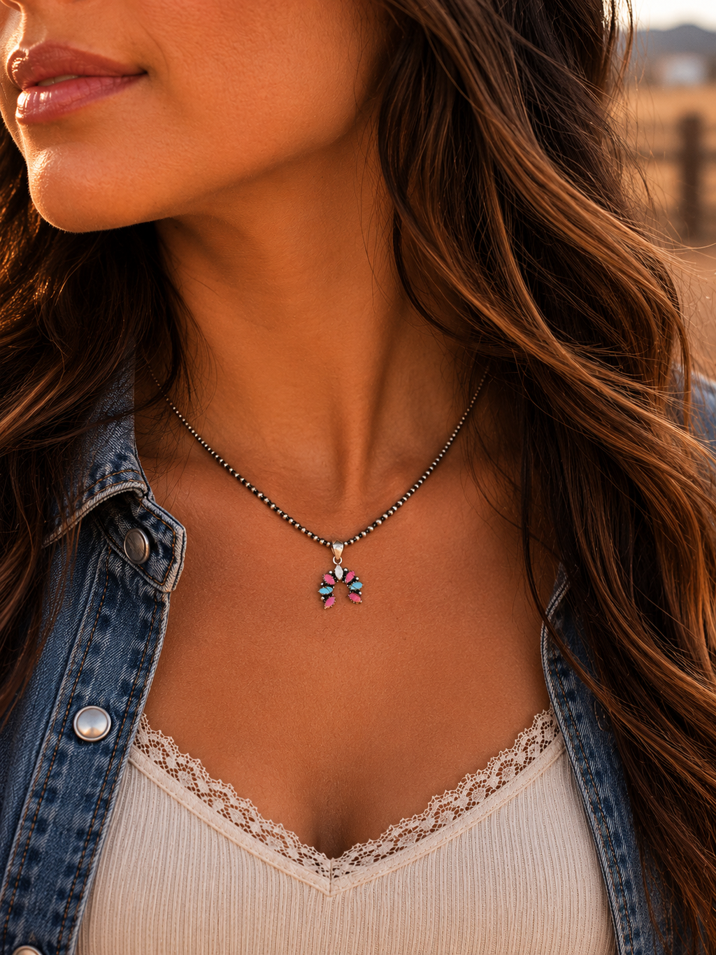 Small Cotton Candy Naja (Pendant ONLY)